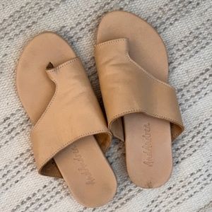 andAndrea Leather Slides